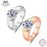 AnuJewel 2ct D สี Moissanite 18K ชุบทองผู้หญิงแหวนเครื่องประดับขายส่ง