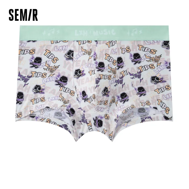 Semir Underwear Men Boxers Flat Shorts Fashion Young Students Pant Shorts  Men