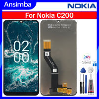 จอ LCD แบบดั้งเดิม Ansimba สำหรับ Nokia C200อะไหล่สำหรับโนเกียชิ้นส่วนจอสัมผัสแอลซีดีของเครื่องแปลงดิจิทัล C200หน้าจอ TA-1437การแสดงผลหน้าจอ TA-1510พร้อมเครื่องมือฟรี