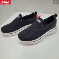 BAOJI ของแท้ 100% รองเท้าผ้าใบชาย รองเท้าออกกำลังกาย รุ่น BJM720 สีดำขาว SIZE 41-45