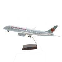 [47cm] Air Canada Boeing 787 Airplane Model with LED Light (Touch or Sound Control) Plane มีไฟ  LED มีล้อ และฐานตั้งโชว์ สวย งานคุณภาพ - ของเล่น ของสะสม ตั้งโชว์เสริมฮวงจุ้ย