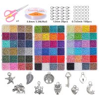 Glass Seed Beads Box Set With Tools Alphabet Beads For Jewelry Making Bracelet Rings DIY Accessories Jewelry Kit Beads