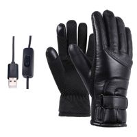 【CW】Winter Electric Heating Gloves Winter Motorcycle Riding Warm Gloves USB High Heat Temperature Thermal Heating Gloves