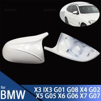 Carbon Fiber Car Door Wing Side Mirror Cover Caps Shell Case for BMW X3 G01 iX3 X4 G02 X5 G05 X6 G06 X7 G07 G08 2018 2019-2023