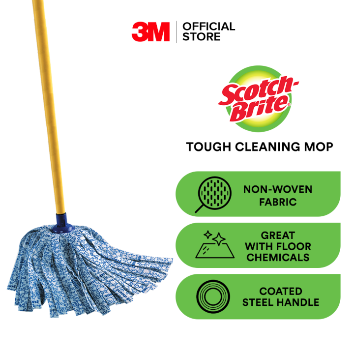 3M Scotch Brite Tough Drying Mop, Printed nonwoven Polyvinyl Acetate