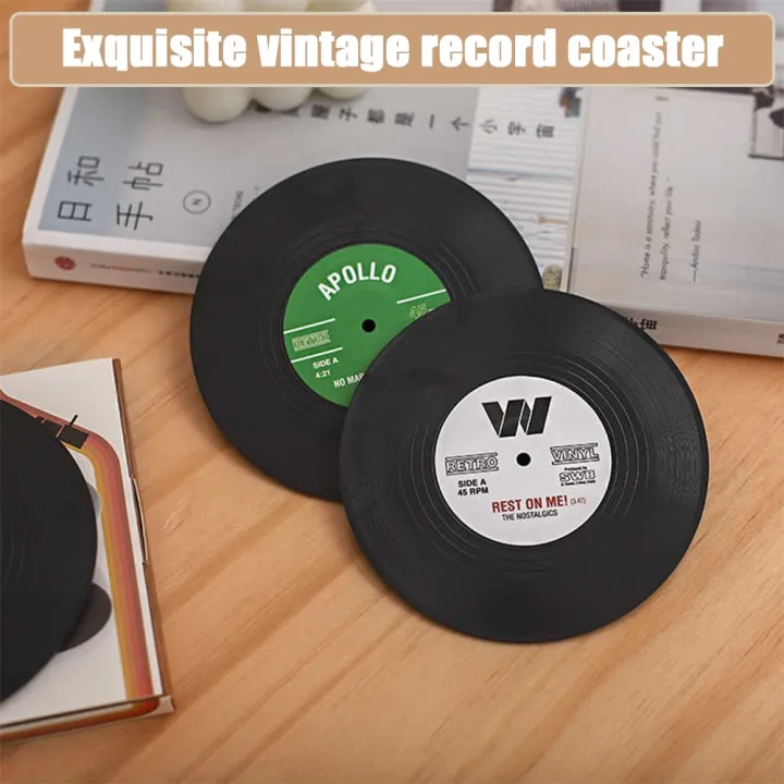 retro-record-coaster-cup-mat-plastic-record-table-mats-coffee-placemat-heat-resistant-non-slip-hot-drink-pads-kitchen-home-decor