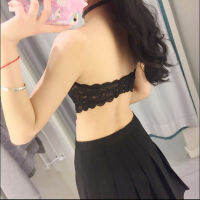 วันวาเลนไทน์เซ็กซี่ฤดูร้อนผู้หญิงยืดหยุ่นที่ไม่มีสายหนัง Lace Tube Top Bandeau Crop Tank ชุดชั้นในเบาะไม่มีรอยต่อขายส่ง