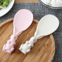 ☸✸ Non-stick Rice Spoon Vertical Rice Spoon Cute Bunny Cute Kitchen Tools Wheat Straw Korea Rice Spoon Various Colors