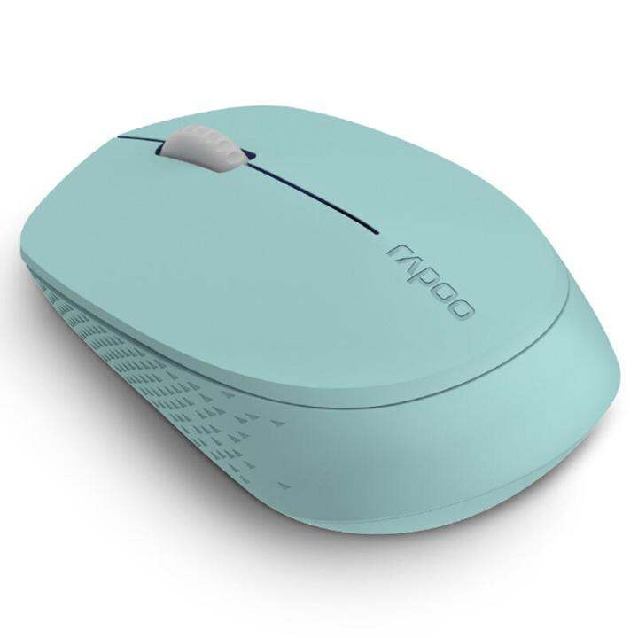 rapoo-m100-silent-multi-mode-wireless-mouse-สีเขียว-ประกันศูนย์-2ปี-ของแท้-เสียงคลิกเบา-green