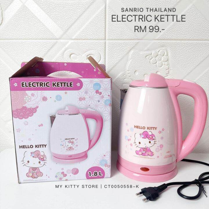 Sanrio Thailand Hello Kitty Electric Cordless Kettle 1.8L Kettle Lazada
