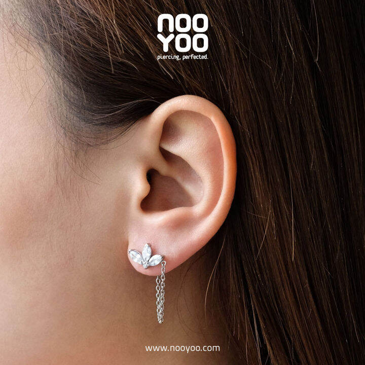 nooyoo-ต่างหูสำหรับผิวแพ้ง่าย-petal-crop