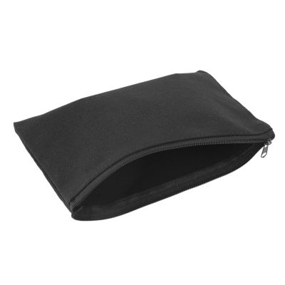 120 Pcs Canvas Zipper Pouch Bags Canvas Makeup Bags Pencil Case Blank DIY Craft Bags for Travel DIY Craft School Black