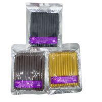 【LZ】❅✗▲  Varas de cola de extensão do cabelo amarelo Bastão de cola quente para extensão do cabelo 24 pcs por lote