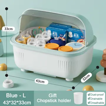 Feeding-bottle Storage Cabinet For Baby, Large Capacity Baby Cutlery Storage  Box, Water Cup, Bowl, And Chopsticks Storage Rack, Dustproof Storage Box  With Lid, Organizer Supplies Art & Craft Supplies - Temu