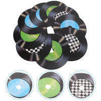 Zecetim 9PCS Retro Paper Records ตกแต่งผนังตกแต่งผนังสร้างสรรค์ตกแต่ง