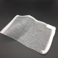 5 PCS Polyester Filter Mesh Net Bag Aquarium Fish Tank Pond Media Zip Zipper White 20X14 cm Filters Accessories