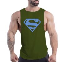 2023 Four Seasons Fashion Outdoor Sports MenS Vest T-Shirt 2d Printed Round Neck Comfortable Breathable Multi-Color Top