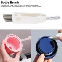 3 In1 Multi-functional Mini Portable Cup Lid Brushes Glass Bottle Detail Cleaning Brush Kitchen Utensils