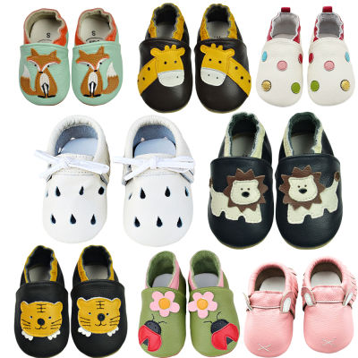 Baby Shoes Soft cow Leather bebe newborn booties for babies Boys Girls Infant toddler Moccasins Slippers First Walkers sneakers