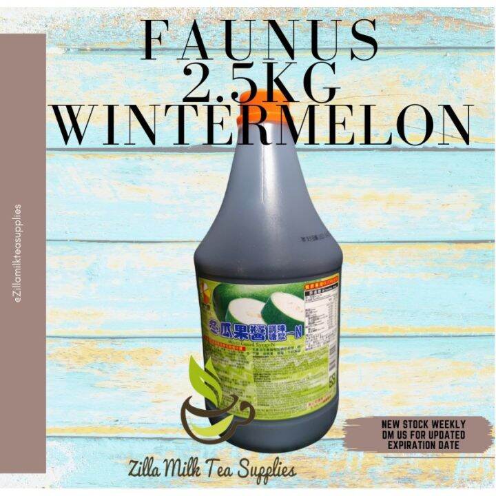 Faunus Wintermelon syrup 2.5kgs for Milktea Milk Tea Fruit Tea Green