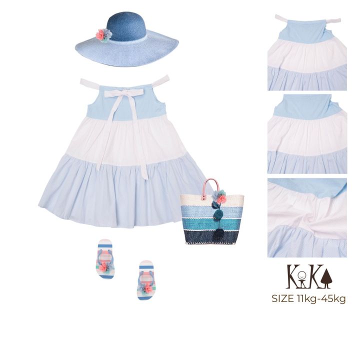 Váy Đầm Bé Gái 3 Mầu Đi Biển - Từ 11Kg-45Kg - K115 | Lazada.vn