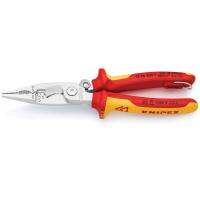 KNIPEX Multifunctional Pliers w/tether attachment point VDE คีมอเนกประสงค์สำหรับงานติดตั้งไฟฟ้า VDE - 200 มม. รุ่น 1396200T