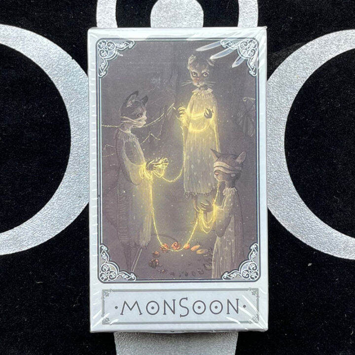 monsoon-tarot-card-มรสุม-ไพ่ทาโรต์-ขนาด10-3x6ซม-78ไพ่ทาโร่-s-คู่มืออิเล็กทรอนิกส์-เวอร์ชันไพ่ทำนายภาษาอังกฤษ-ไพ่ยิปซี-ไพ่ออราเคิล-ไพ่ยิบซี-ไพ่ทาโร่-ไพ่ดูดวง