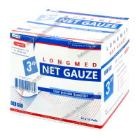 Net Gauze ผ้าก๊อซทำแผล ชนิดใยผ้า ขนาด 3 นิ้ว กล่อง 10 ซอง