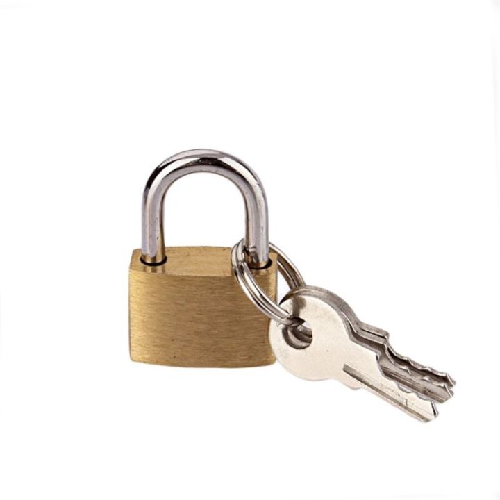 hot-ticket-กุญแจล็อกสำหรับเก็บกระเป๋าเดินทางล็อคด้วยกุญแจทองแดงขนาดเล็ก20มม