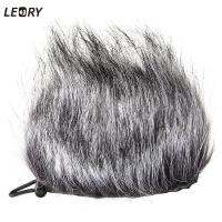 【In-Stock】 LEORY ปลอกหุ้มฝาครอบไมโครโฟนลมขนสัตว์เทียม,สำหรับซูม H1 Q3 H4N H2N สำหรับ Sony 120x130mm เครื่องบันทึก D50