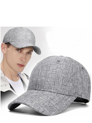 Big size deep linen baseball hats male summer outdoors cool sun cap men large size sport snapback caps 55-60cm 60-66cm
