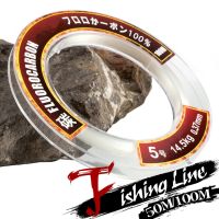 （A Decent035）50M/100M Fluorocarbon Fishing Line 3.2 32LB Test Carbon Fiber Leader 0.16 0.5mm Fly Tackle Accessories Durable