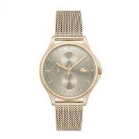 LACOSTE  Pleats รุ่น LC2001238 นาฬิกาข้อมือผู้หญิง สายสแตนเลส Rose Gold