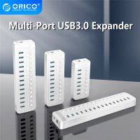 ORICO Industrial USB 3.0 HUB Splitter 10 13-port USB OTG Splitter on/off Switch with 12V Power Adapter Support Computer Charger