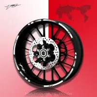 Hot sell 8 Style Motorcycle Wheel Tire Rim Stickers 17inch wheel For Yamaha FZ1 FZ6 FZ-07 FZ8 FZ-09 FZ-10 FZS1000 FAZER