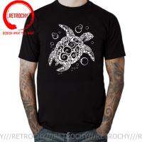 Retro Sea Turtle Riding Fixed Gear Bikes Print MenS T-Shirt Funny Animal And Bicycles Design Casual Tops Hip Hop White Tees