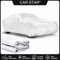 [COD Available] Waterproof Outdoor Car Automobile Tarpaulin Dustproof Sun Proof Cover (S)