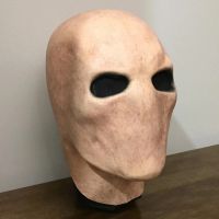 Creepy Slenderman Mask Cospaly Horror Faceless Man Alien Skull Latex Helmet Halloween Carnival Dress Up Party Costume Props
