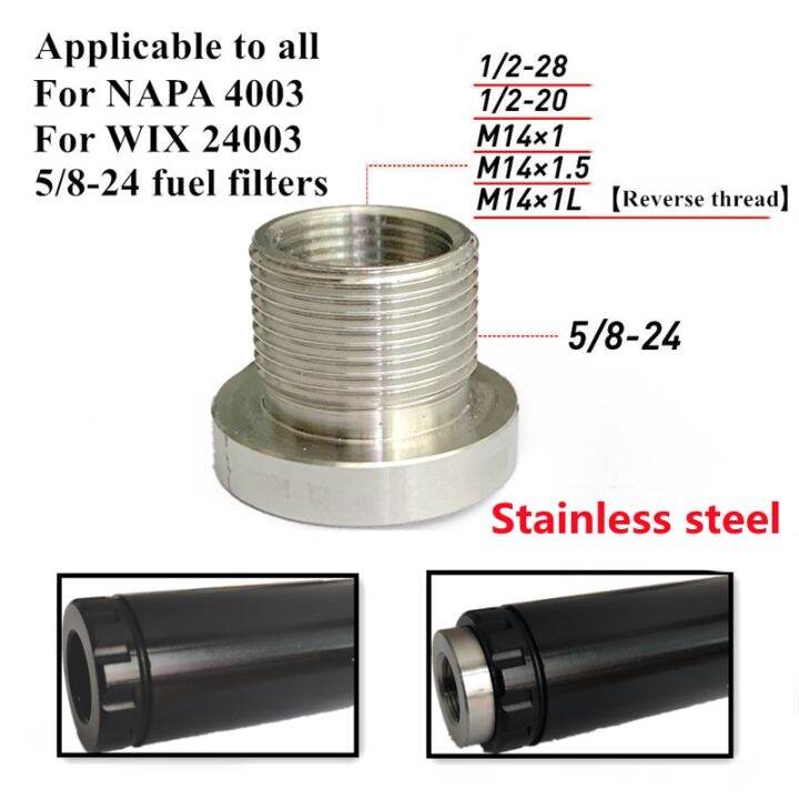 Solvent Trap Oil Filter Stainless Steel Connector Thread Adapter For ...