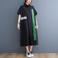 XITAO Shirt Dress Simplicity Casual Loose Fashion WomenTH