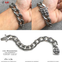 สร้อยข้อมือ Chrome heart หัวล็อคโครมฮาท สร้อยข้อมือเท่ๆ สร้อยข้อมือแฟชั่น กำไล โซ่ข้อมือ ข้อมือเลส สแตนเลสแท้100% stainless 316l allacc