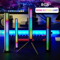 Led Pickup Voice Activated Rhythm Lights Usb Voiture Lamp For Car App Control Auto Neon Rgb Music Light Vehicle Car Accessories