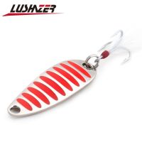 【cw】 LUSHAZER brand Fishing lure spoon 2g 5g 7g 10g 15g 20g Gold/Silver bait hard lures free shipping 【hot】