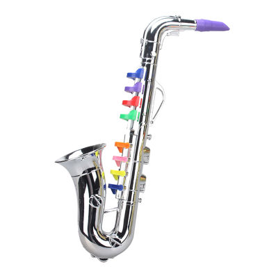Dolity Saxophone Mini 8โน้ต Play เครื่องดนตรีสำหรับของขวัญอายุ3 + เด็กเด็กก่อนวัยเรียน
