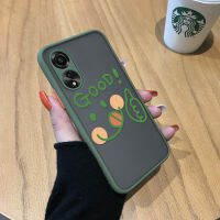 GGK เคสสำหรับ OPPO A78 4G ลายกราฟฟิตีท่าทางดีมีน้ำค้างแข็งโปร่งใสแข็งเคสใส่โทรศัพท์เด็กชายเด็กหญิงกันกระแทกปกหลังแบบเต็มป้องกันกล้อง