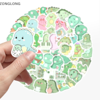 ?ZONGLONG? สติกเกอร์การ์ตูนไดโนเสาร์น่ารัก50ชิ้นสติกเกอร์กราฟฟิตีกันน้ำน่ารักสติ๊กเกอร์กีตาร์สเก็ตบอร์ดสำหรับแล็ปท็อป