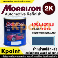 [MORRISON] สีพ่นรถยนต์ สีมอร์ริสัน อิซูซุ เบอร์ PT-687 **** ขนาด 1 ลิตร - สีมอริสัน ISUZU.