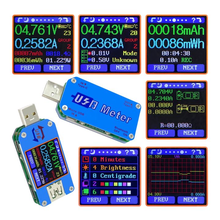 sleek-วัด-um25-dc-type-c-แอมมิเตอร์3-0แรงดันไฟฟ้าโวลต์มิเตอร์ต้านทานสายชาร์จ-usb-um24c-um34เครื่องวัดระยะ-um34c-การวัดและปรับระดับ