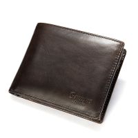 MVA Purse Men Wallet Leather Slim Wallet Men Genuine Leather Purse Wallets for Man Small Coin Wallets Credit Card Money Bag 8866