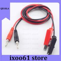 ixoo61 store 1M 4mm Banana Plug to Alligator Clip Test Cable Wire for Probe Multimeter Double End Crocodile Electric DIY